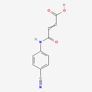 4-(4-Cyanoanilino)-4-oxobut-2-enoic acid