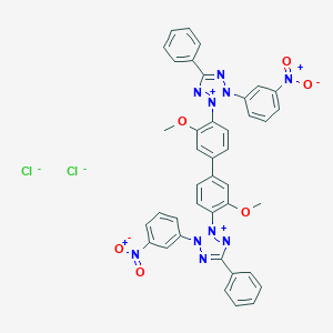 molecular formula C40H30Cl2N10O6 B165508 3-Nitrotetrazolium blue chloride CAS No. 127615-60-5