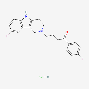 4-(8-Fluoro-3,4-dihydro-1H-pyrido[4,3-b]indol-2(5H)-yl)-1-(4-fluorophenyl)butan-1-one hydrochloride