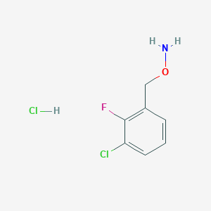 1-[(Ammoniooxy)methyl]-3-chloro-2-fluorobenzene chloride