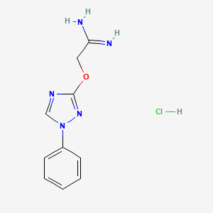 2-[(1-phenyl-1H-1,2,4-triazol-3-yl)oxy]ethanimidamide hydrochloride