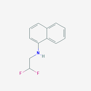 molecular formula C12H11F2N B1655093 N-(2,2-difluoroethyl)naphthalen-1-amine CAS No. 318-99-0