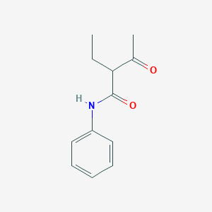molecular formula C12H15NO2 B1655098 Butanamide, 2-ethyl-3-oxo-N-phenyl- CAS No. 31844-89-0