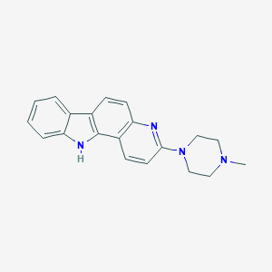 11H-Pyrido(3,2-a)carbazole, 3-(4-methyl-1-piperazinyl)-