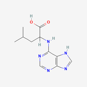 molecular formula C11H15N5O2 B1655105 L-Leucine, N-1H-purin-6-yl- CAS No. 31981-63-2