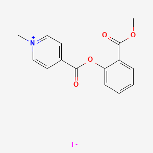 4-{[2-(Methoxycarbonyl)phenoxy]carbonyl}-1-methylpyridin-1-ium iodide