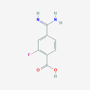 4-Carbamimidoyl-2-fluorobenzoic acid