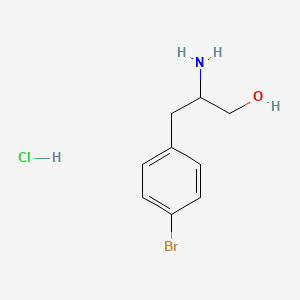 molecular formula C9H13BrClNO B1655144 2-Amino-3-(4-bromophenyl)propan-1-ol--hydrogen chloride (1/1) CAS No. 325163-23-3