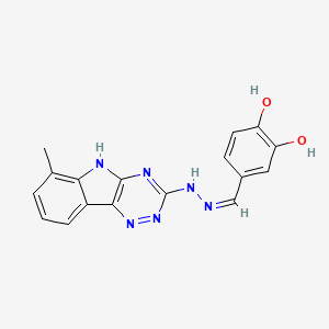 3,4-dihydroxybenzaldehyde (6-methyl-5H-[1,2,4]triazino[5,6-b]indol-3-yl)hydrazone