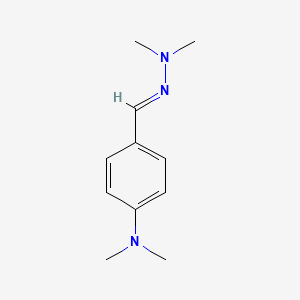 molecular formula C11H17N3 B1655161 4-[(dimethylhydrazinylidene)methyl]-N,N-dimethylaniline CAS No. 32787-73-8