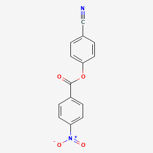 molecular formula C14H8N2O4 B1655163 (4-Cyanophenyl) 4-nitrobenzoate CAS No. 32792-81-7