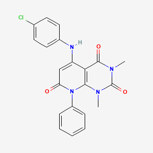 5-(4-Chloroanilino)-1,3-dimethyl-8-phenylpyrido[2,3-d]pyrimidine-2,4,7-trione
