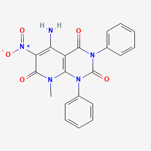5-Amino-8-methyl-6-nitro-1,3-diphenylpyrido[2,3-d]pyrimidine-2,4,7-trione