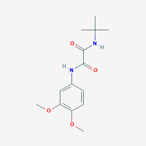 molecular formula C14H20N2O4 B1655179 N'-tert-butyl-N-(3,4-dimethoxyphenyl)oxamide CAS No. 329714-84-3