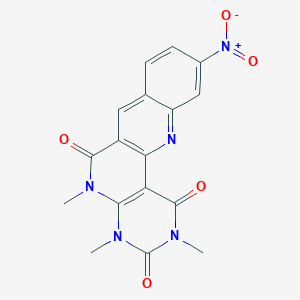4,6,8-Trimethyl-15-nitro-4,6,8,18-tetrazatetracyclo[8.8.0.02,7.012,17]octadeca-1(10),2(7),11,13,15,17-hexaene-3,5,9-trione