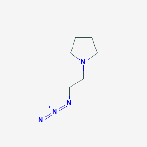 molecular formula C6H12N4 B1655192 1-(2-Azidoethyl)pyrrolidine CAS No. 330646-98-5