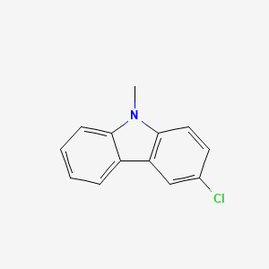 molecular formula C13H10ClN B1655219 9H-Carbazole, 3-chloro-9-methyl- CAS No. 33268-90-5