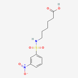 Hexanoic acid, 6-(((3-nitrophenyl)sulfonyl)amino)-