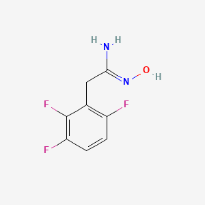 molecular formula C8H7F3N2O B1655226 N'-Hydroxy-2-(2,3,6-trifluorophenyl)ethanimidamide CAS No. 333748-82-6