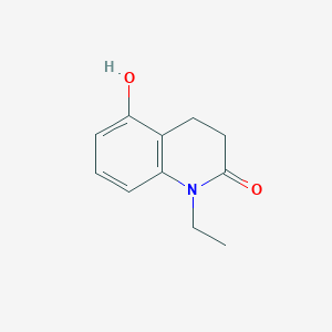 B1655311 1-Ethyl-5-hydroxy-3,4-dihydroquinolin-2(1H)-one CAS No. 34591-84-9