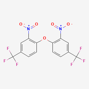 molecular formula C14H6F6N2O5 B1655313 Benzene, 1,1'-oxybis[2-nitro-4-(trifluoromethyl)- CAS No. 346-41-8