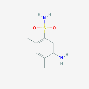 molecular formula C8H12N2O2S B1655319 5-Amino-2,4-dimethylbenzenesulfonamide CAS No. 34684-45-2
