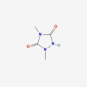 molecular formula C4H7N3O2 B1655330 1,4-Dimethyl-1,2,4-triazolidine-3,5-dione CAS No. 34771-26-1