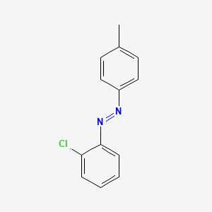 molecular formula C13H11ClN2 B1655332 Diazene, (2-chlorophenyl)(4-methylphenyl)- CAS No. 34810-73-6