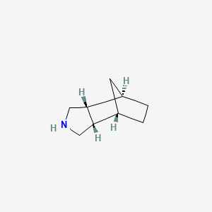 molecular formula C9H15N B1655341 rac-(1R,2R,6S,7S)-4-azatricyclo[5.2.1.0~2,6~]decane CAS No. 34970-70-2