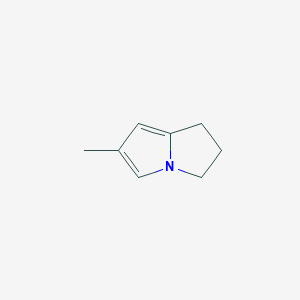 molecular formula C8H11N B165535 6-methyl-2,3-dihydro-1H-pyrrolizine CAS No. 126134-92-7