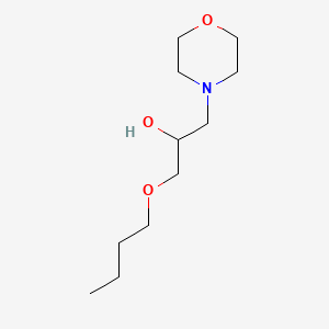 molecular formula C11H23NO3 B1655352 alpha-(Butoxymethyl)-4-morpholineethanol CAS No. 35152-21-7