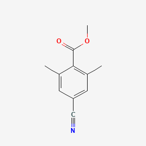 molecular formula C11H11NO2 B1655357 Methyl 4-cyano-2,6-dimethylbenzoate CAS No. 352278-82-1