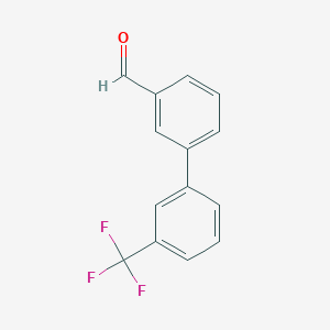 molecular formula C14H9F3O B165541 3'-(Trifluoromethyl)-[1,1'-biphenyl]-3-carbaldehyde CAS No. 126091-24-5
