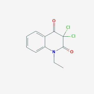 molecular formula C11H9Cl2NO2 B1655417 3,3-Dichloro-1-ethylquinoline-2,4-dione CAS No. 359905-97-8