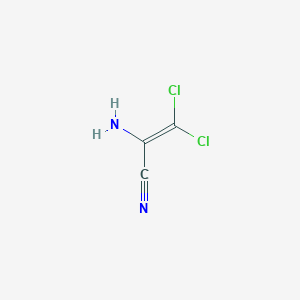 molecular formula C3H2Cl2N2 B1655454 2-amino-3,3-dichloroprop-2-enenitrile CAS No. 36641-13-1