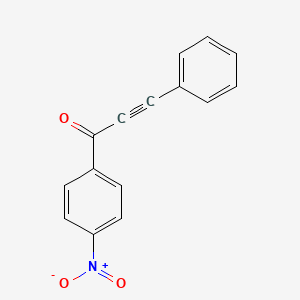 molecular formula C15H9NO3 B1655456 1-(4-Nitrophenyl)-3-phenylprop-2-yn-1-one CAS No. 3672-66-0