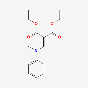 molecular formula C15H19NO4 B1655474 Diethyl {[methyl(phenyl)amino]methylidene}propanedioate CAS No. 37041-15-9