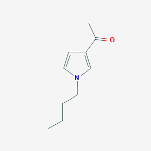 molecular formula C10H15NO B165550 1-Butyl-3-acetyl-1H-pyrrole CAS No. 133611-43-5