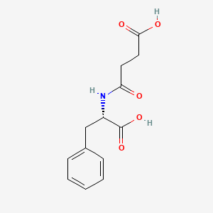 molecular formula C13H15NO5 B1655506 N-(beta-Carboxypropionyl)-L-phenylalanine CAS No. 37590-83-3
