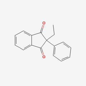 molecular formula C17H14O2 B1655545 2-Ethyl-2-phenyl-1H-indene-1,3(2H)-dione CAS No. 3817-97-8