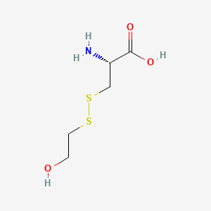 molecular formula C5H11NO3S2 B1655552 S-(2-Hydroxyethylmercapto)-L-cysteine CAS No. 38254-63-6