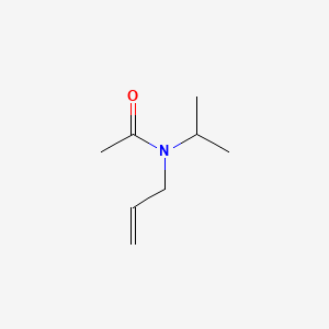 molecular formula C8H15NO B1655553 Acetamide, N-(1-methylethyl)-N-2-propenyl- CAS No. 3829-78-5