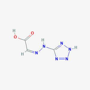molecular formula C3H4N6O2 B1655557 (1H-Tetrazol-5-ylhydrazono)-acetic acid CAS No. 383398-32-1