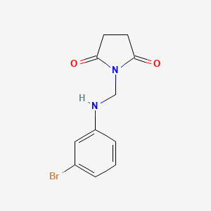 Succinimide, N-(m-bromoanilinomethyl)-