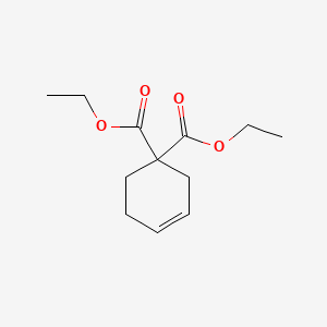molecular formula C12H18O4 B1655569 Diethyl cyclohex-3-ene-1,1-dicarboxylate CAS No. 38511-09-0