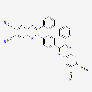 2-[4-(6,7-Dicyano-3-phenylquinoxalin-2-yl)phenyl]-3-phenylquinoxaline-6,7-dicarbonitrile