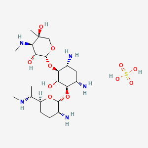 molecular formula C21H45N5O11S B1655573 gentamicin C1 sulfate CAS No. 38539-12-7