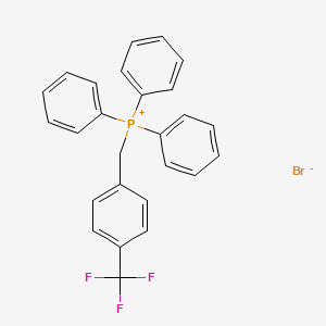 molecular formula C26H21BrF3P B1655581 Phosphonium, triphenyl[[4-(trifluoromethyl)phenyl]methyl]-, bromide CAS No. 38733-98-1