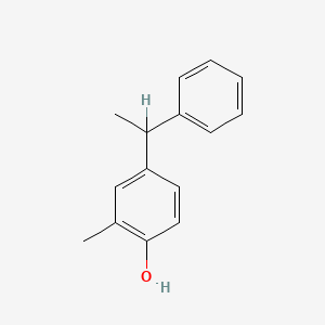 molecular formula C15H16O B1655590 4-(1-Phenylethyl)-o-cresol CAS No. 38875-47-7