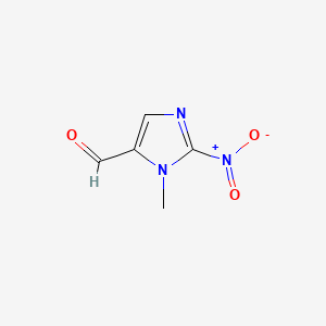 molecular formula C5H5N3O3 B1655638 Imidazole-5-carboxaldehyde, 1-methyl-2-nitro- CAS No. 39928-74-0